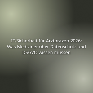 Mehr über den Artikel erfahren IT-Sicherheit für Arztpraxen 2026: Was Mediziner über Datenschutz und DSGVO wissen müssen
