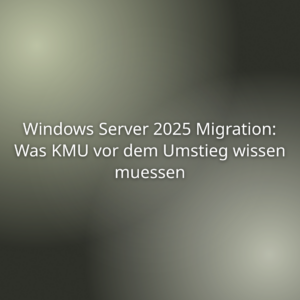 Mehr über den Artikel erfahren Windows Server 2025 Migration: Was KMU vor dem Umstieg wissen muessen
