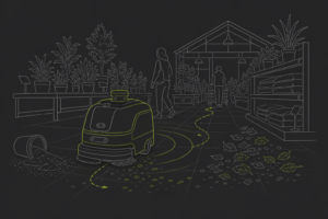 Mehr über den Artikel erfahren Reinigungsroboter im Gartencenter: Lohnt sich die Anschaffung bei Erde, Laub und Saisonspitzen für Gartenfachmärkte in der Rhein-Neckar-Region?